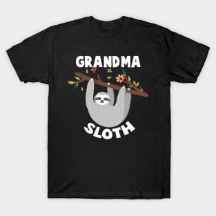 Grandma Sloth Matching Family T-Shirt